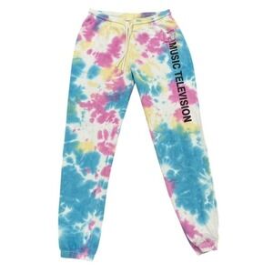 MTV Music Television Tie‎ Dye Sweatpants Women's Large